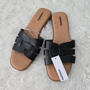 Sonoma Rivka Sandals. Black. Size 8. New.